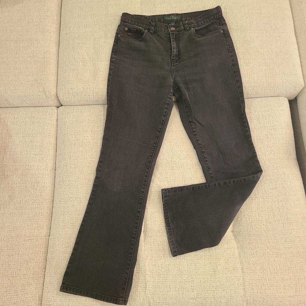 Lauren Ralph Lauren Women's Boot Cut Jeans - Charcoal - Picture 3 of 9